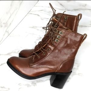 Kenneth Cole Jeni's Jay LEATHER combat boots
